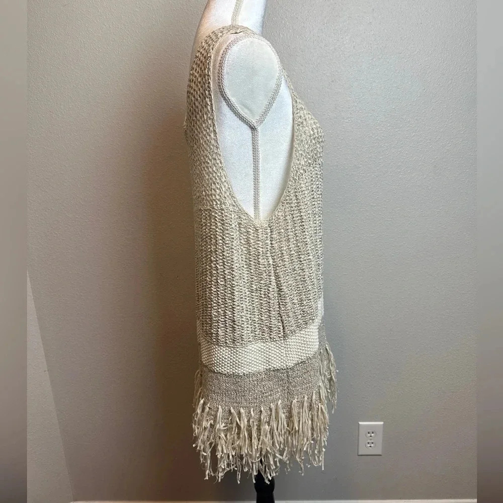 NWTs Lane Bryant Top Womens Plus 22/24 Beige Open Knit Tank Boho Casual Ladies - Picture 4 of 14